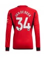 Billige Manchester United Donny van de Beek #34 Hjemmedrakt 2023-24 Langermet